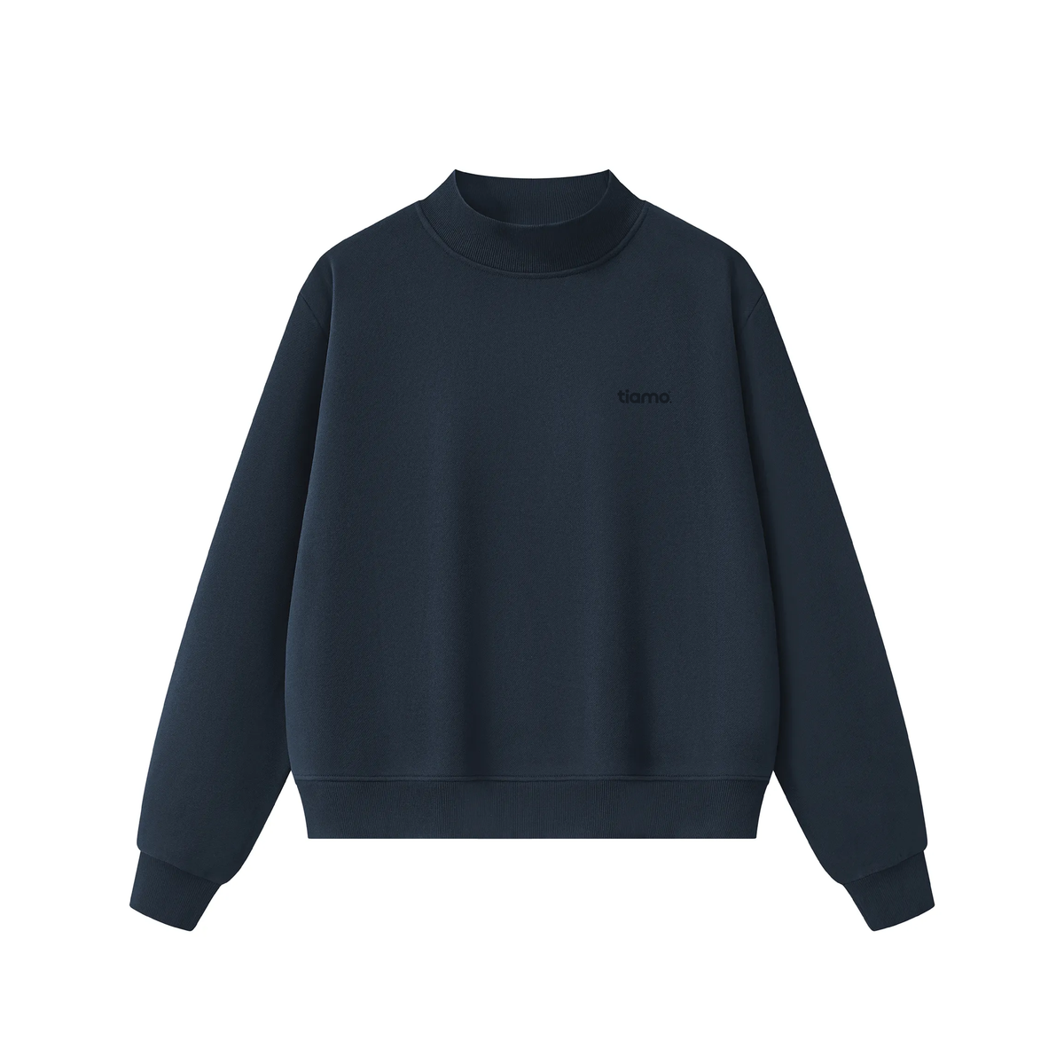 Tiamo Mock-Neck Crew Sweatshirt