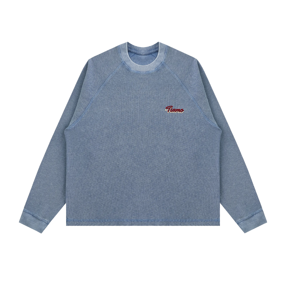 Tiamo Boxy Waffle Sweatshirt