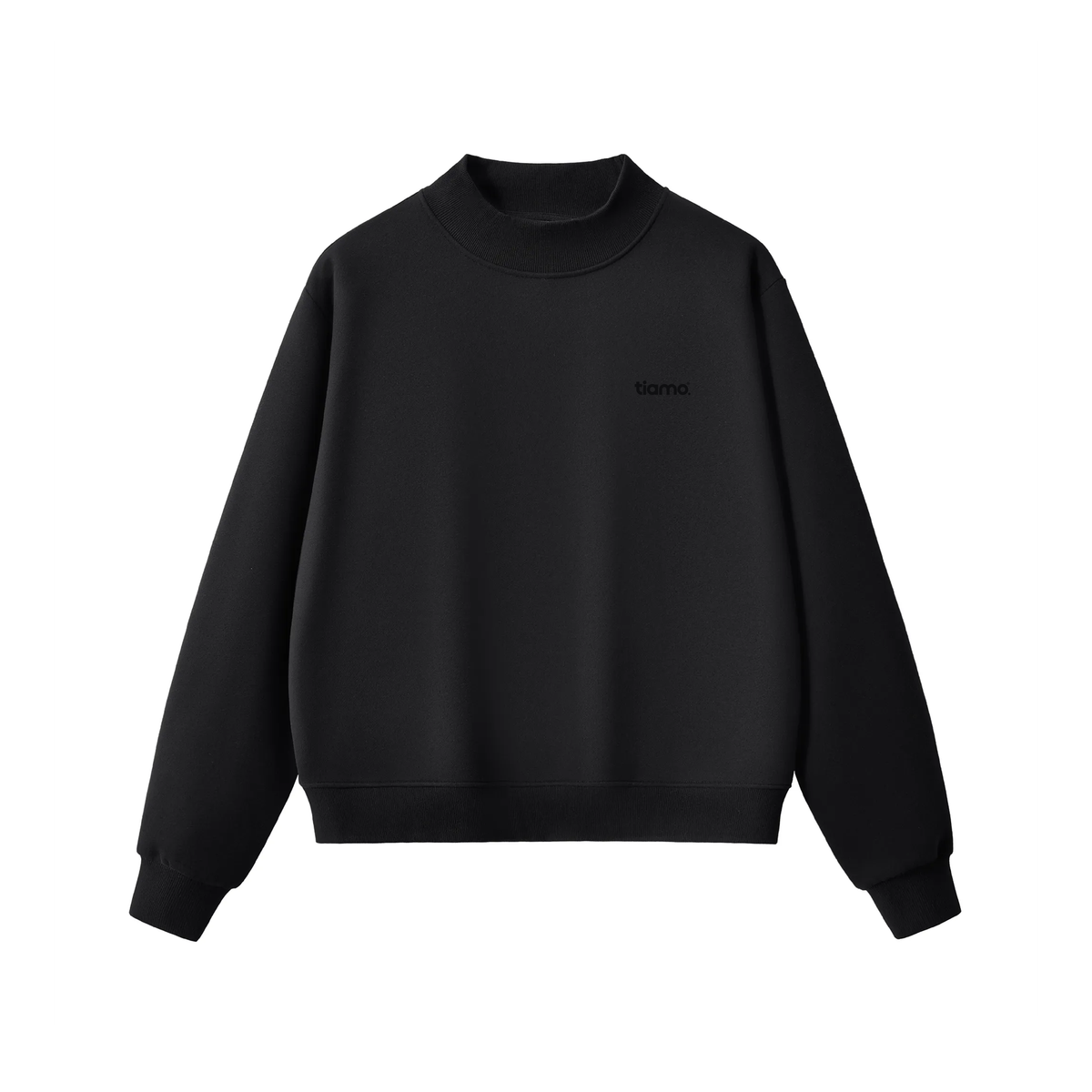 Tiamo Mock-Neck Crew Sweatshirt