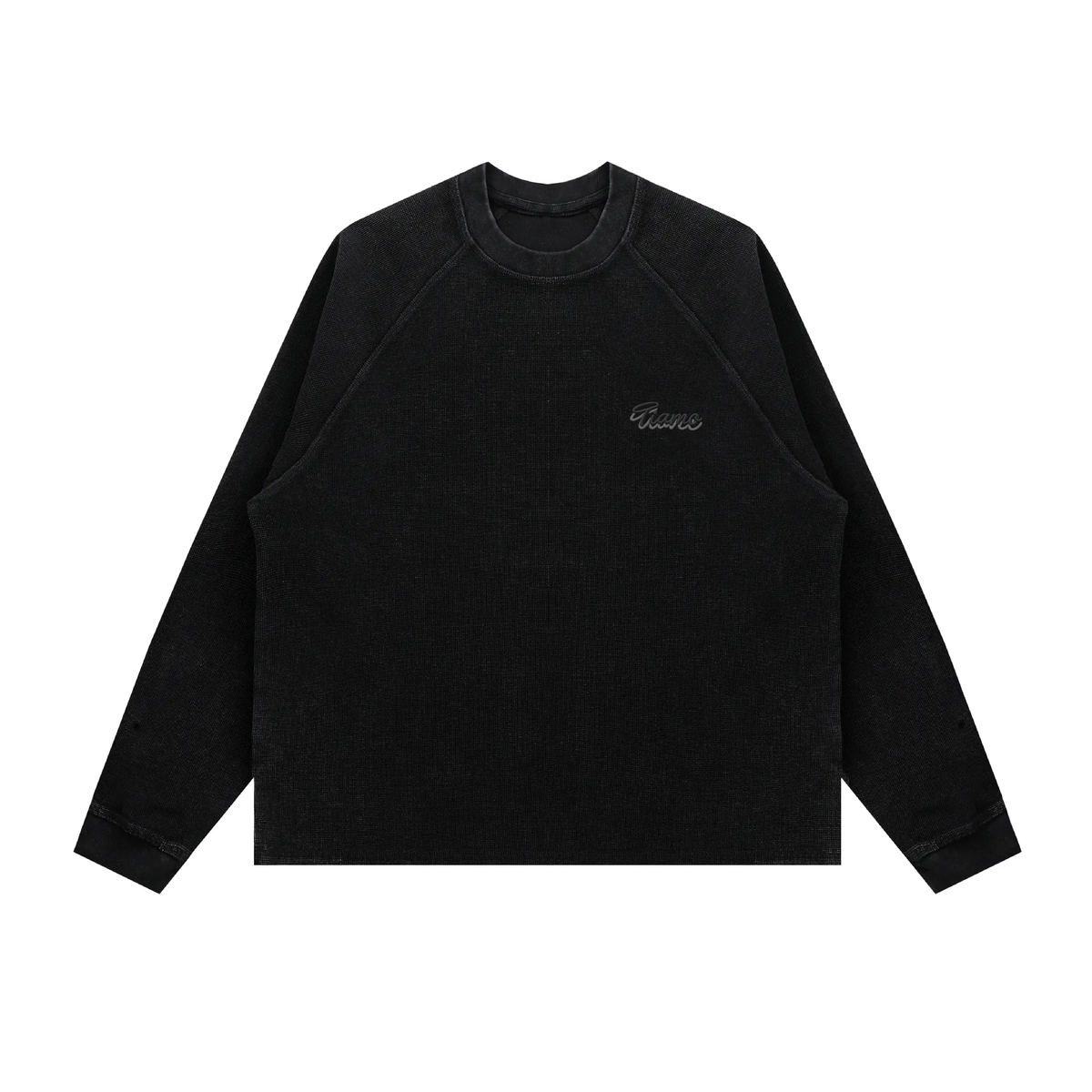Tiamo Boxy Waffle Sweatshirt