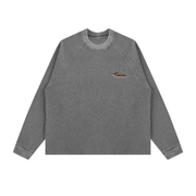 Tiamo Boxy Waffle Sweatshirt